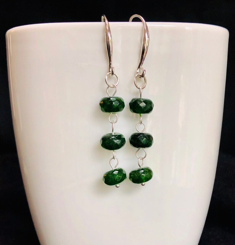 Emerald Dangle Earrings - Image 10